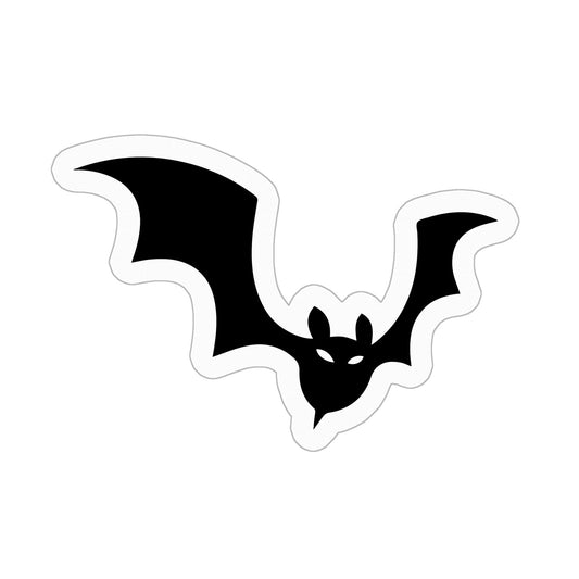 Bat Flying Kiss Cut Stickers - 3" x 3"
