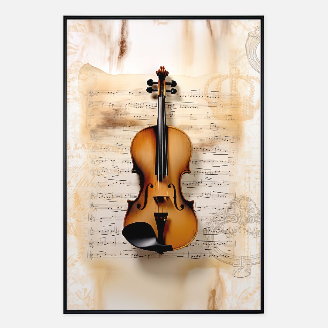 Antique Violin of Magic Poster - 24" x 36"