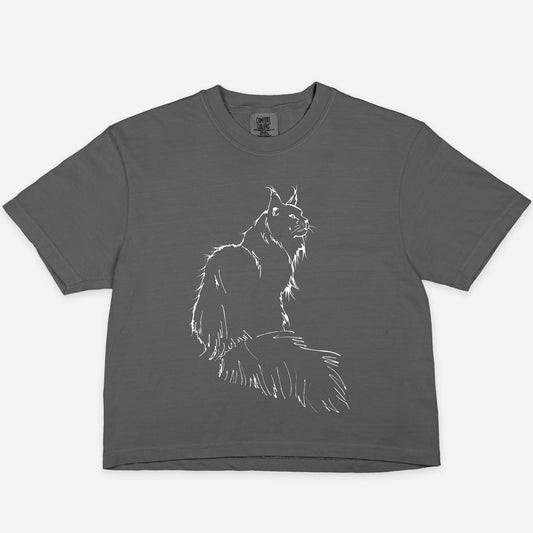 Maine Coon Cat Boxy Tee