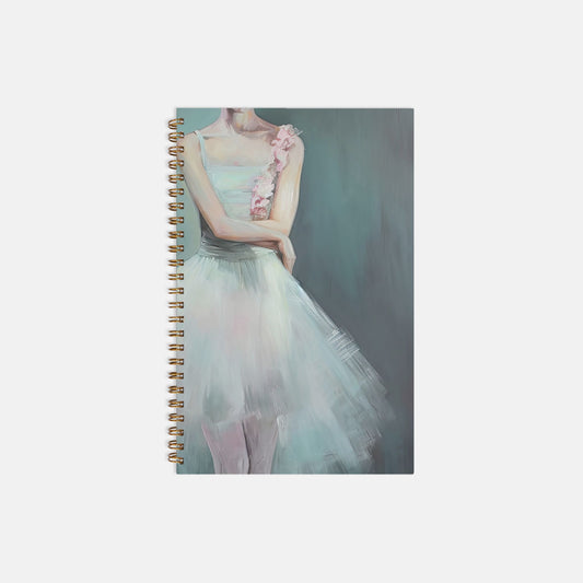 Ballerina Grace Notebook Hardcover Spiral 5.5 x 8.5