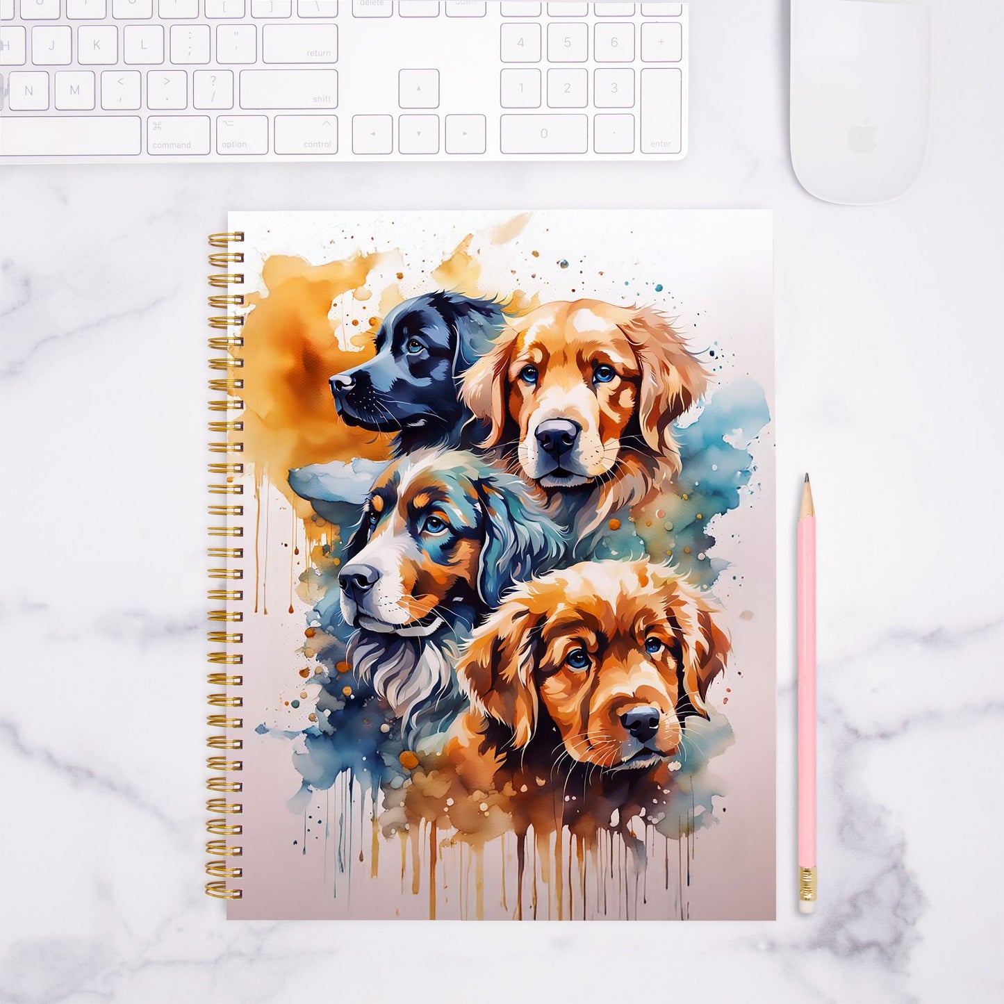 Favorite Dog Notebook Hardcover Spiral 8.5 x 11