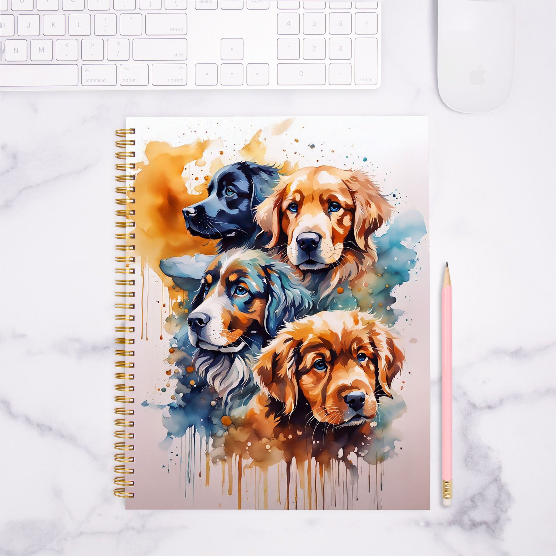 Favorite Dog Notebook Hardcover Spiral 8.5 x 11