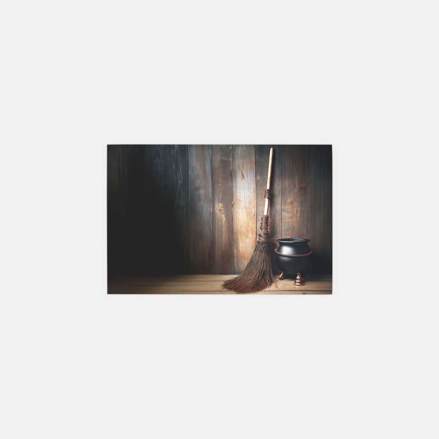 Bell Broom and Cauldron Postcard 4x6 (QTY 10)