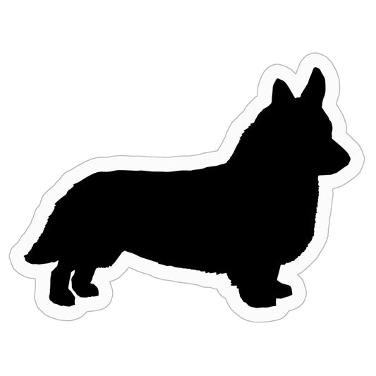 Corgi Dog Kiss Cut Stickers - 3" x 3"