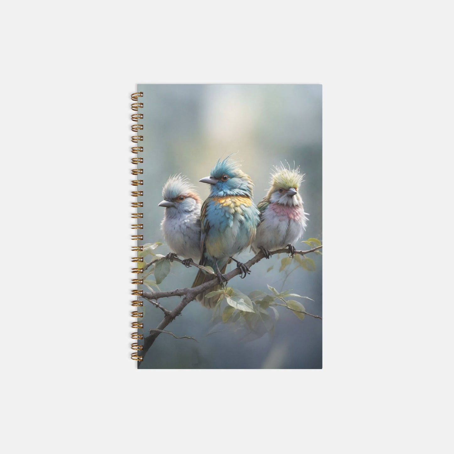 Enchanted Birds Notebook Hardcover Spiral 5.5 x 8.5