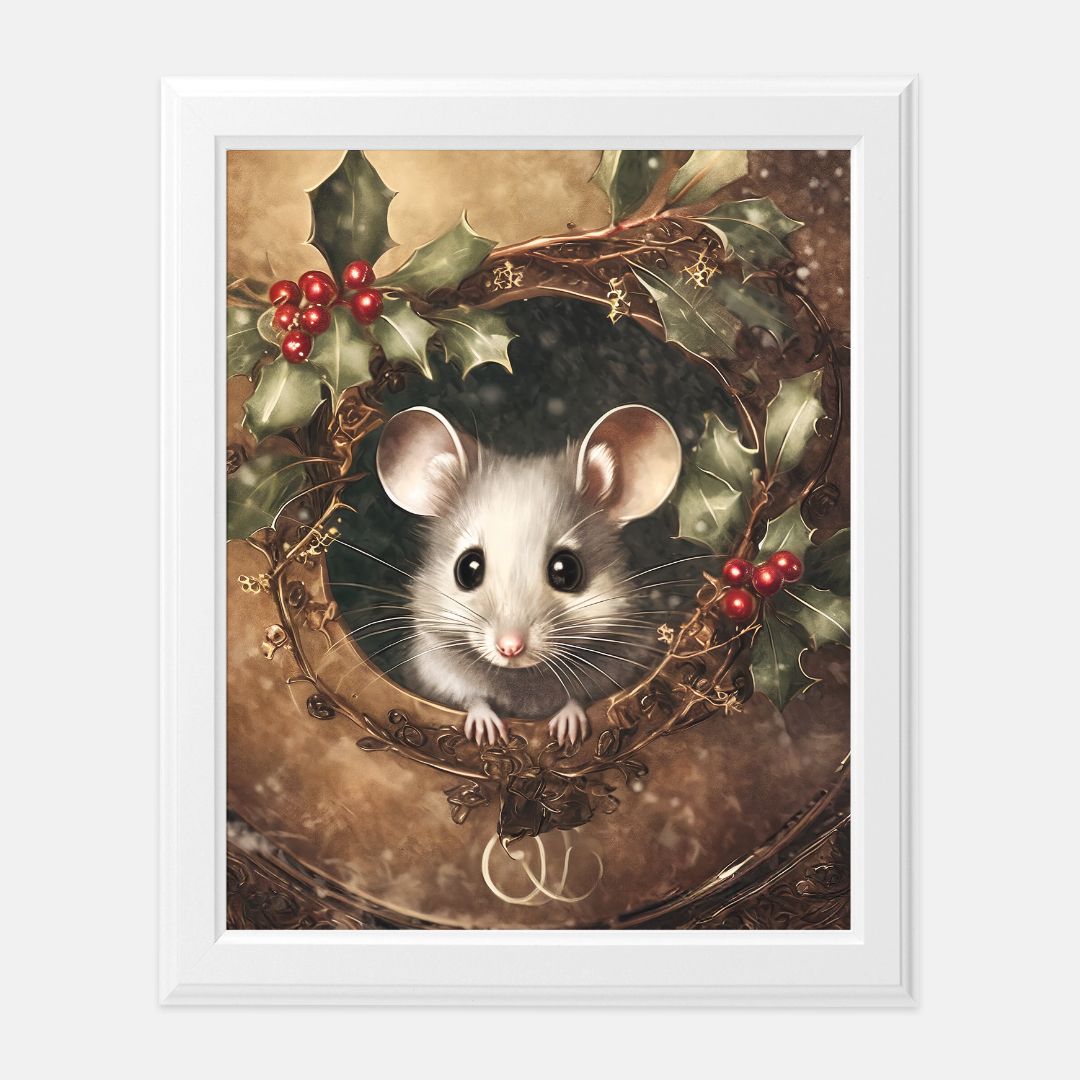 Christmas Mouse Print 8 x10