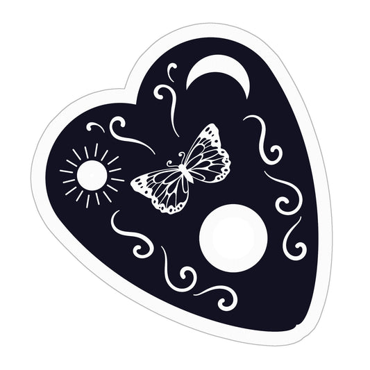 Spirit Board Planchette Sticker - 3" x 3"