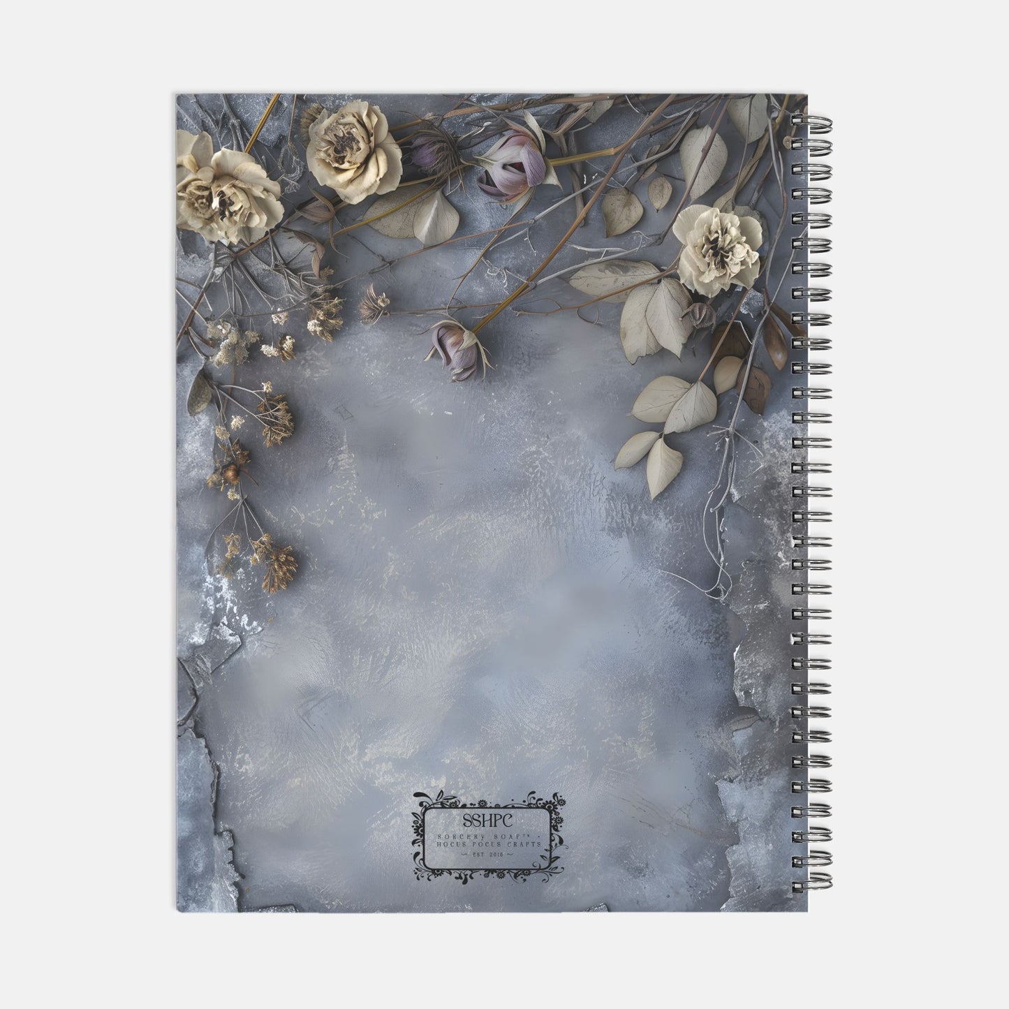 Faded Journal Notebook Hardcover Spiral 8.5 x 11