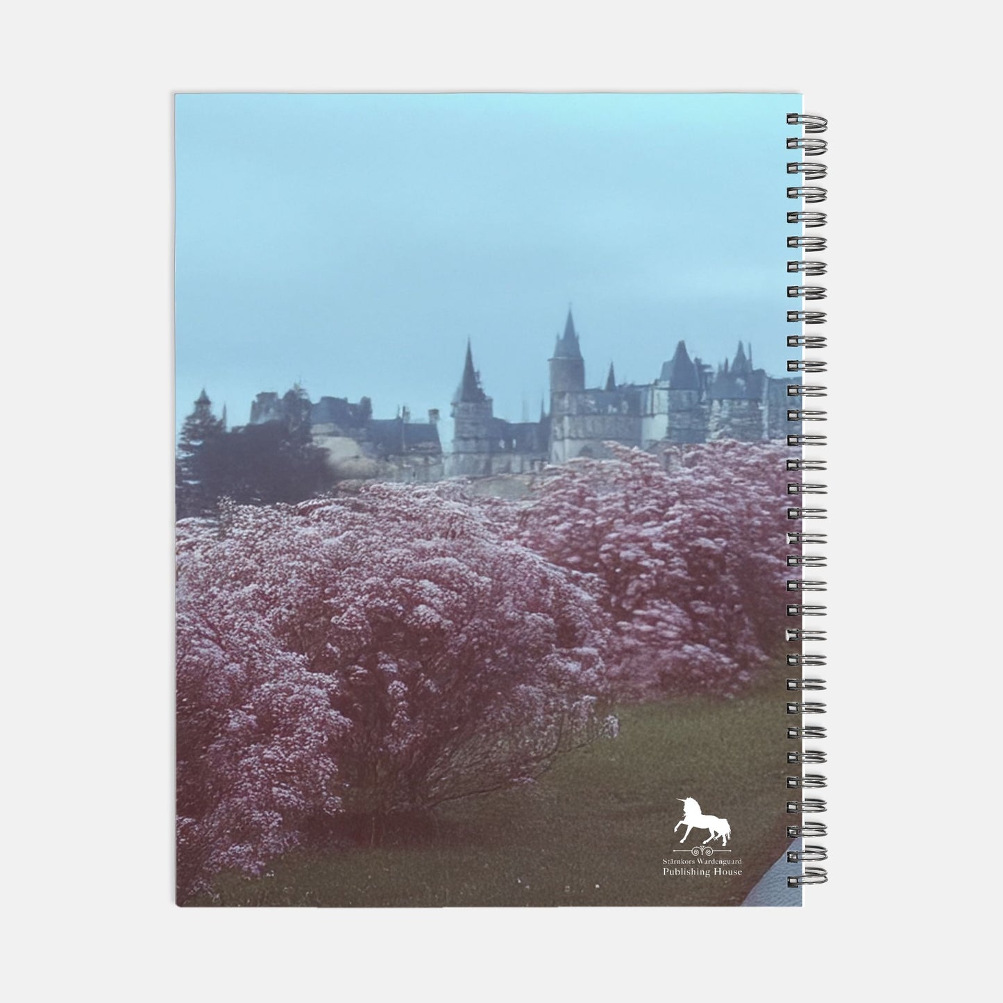 Pink Wardenguard Witches Notebook Hardcover Spiral 8.5 x 11