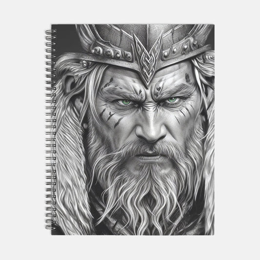 Viking Warrior Journal Notebook Hardcover Spiral 8.5 x 11