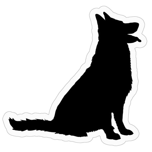 Good Shepherd Dog Kiss Cut Stickers - 3" x 3"