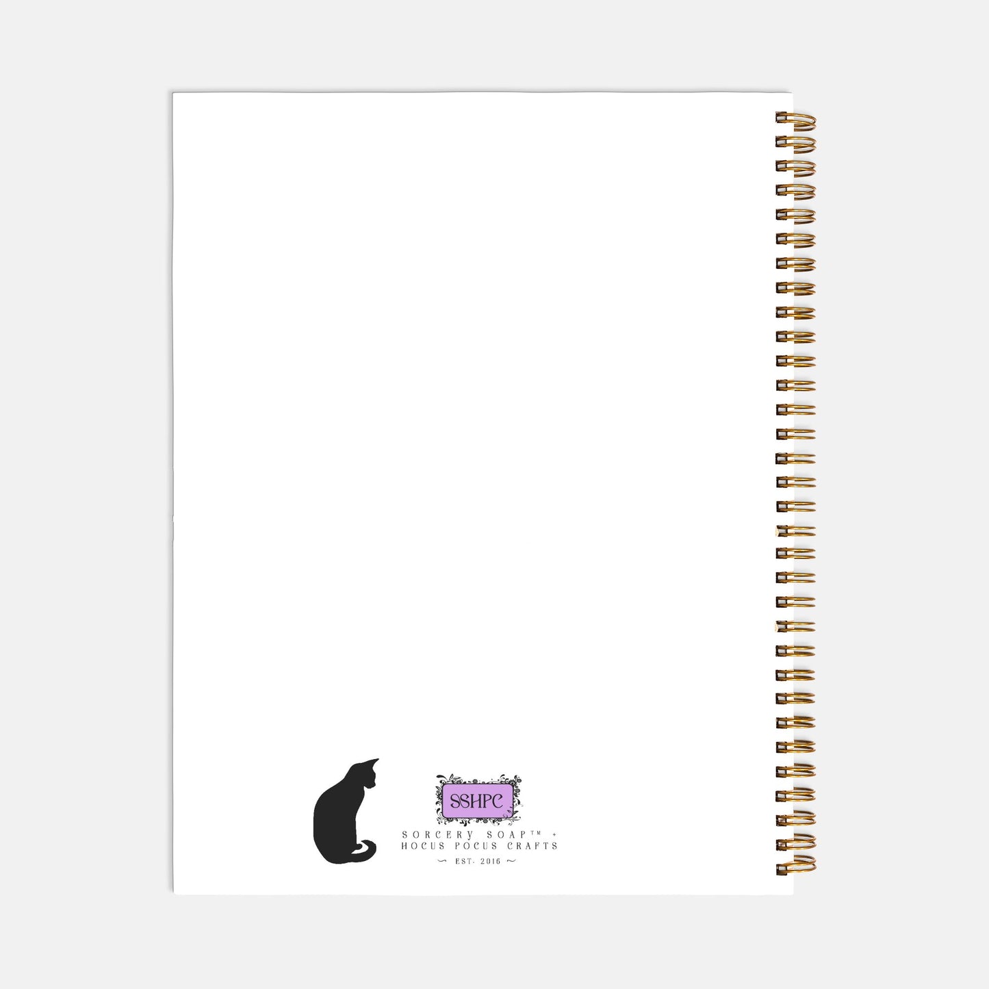 Bast Cat Journal Notebook Hardcover Spiral 8.5 x 11