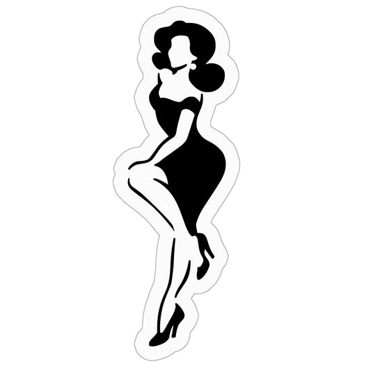 Glamour Girl Kiss Cut Stickers - 3" x 3"