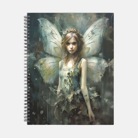 Ethereal Fairy Journal Notebook Hardcover Spiral 8.5 x 11