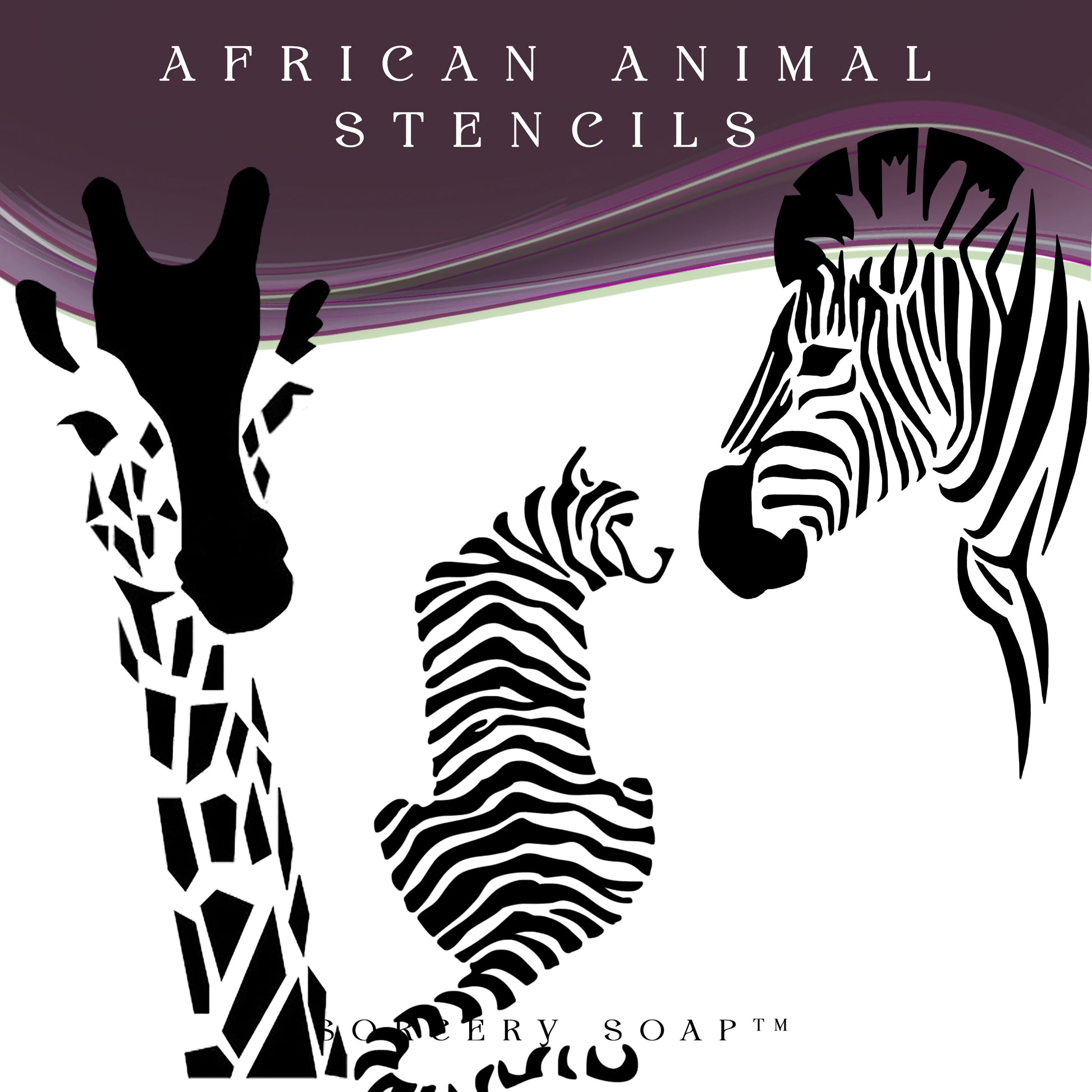 African Animal Stencils - Sorcery Soap