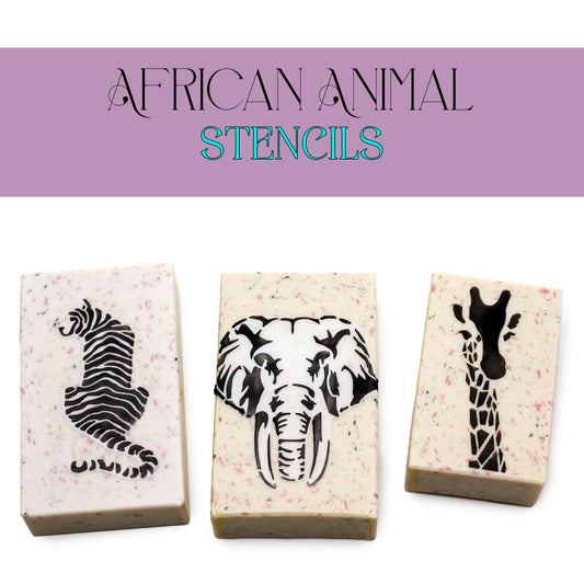 African Animal Stencils