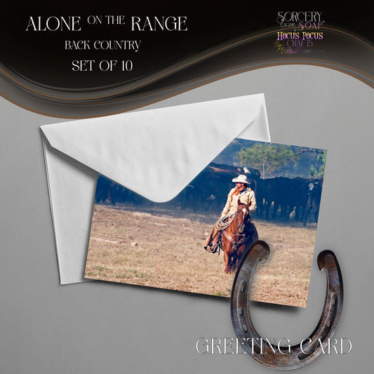 Back Country Greeting Cards - Alone On The Range