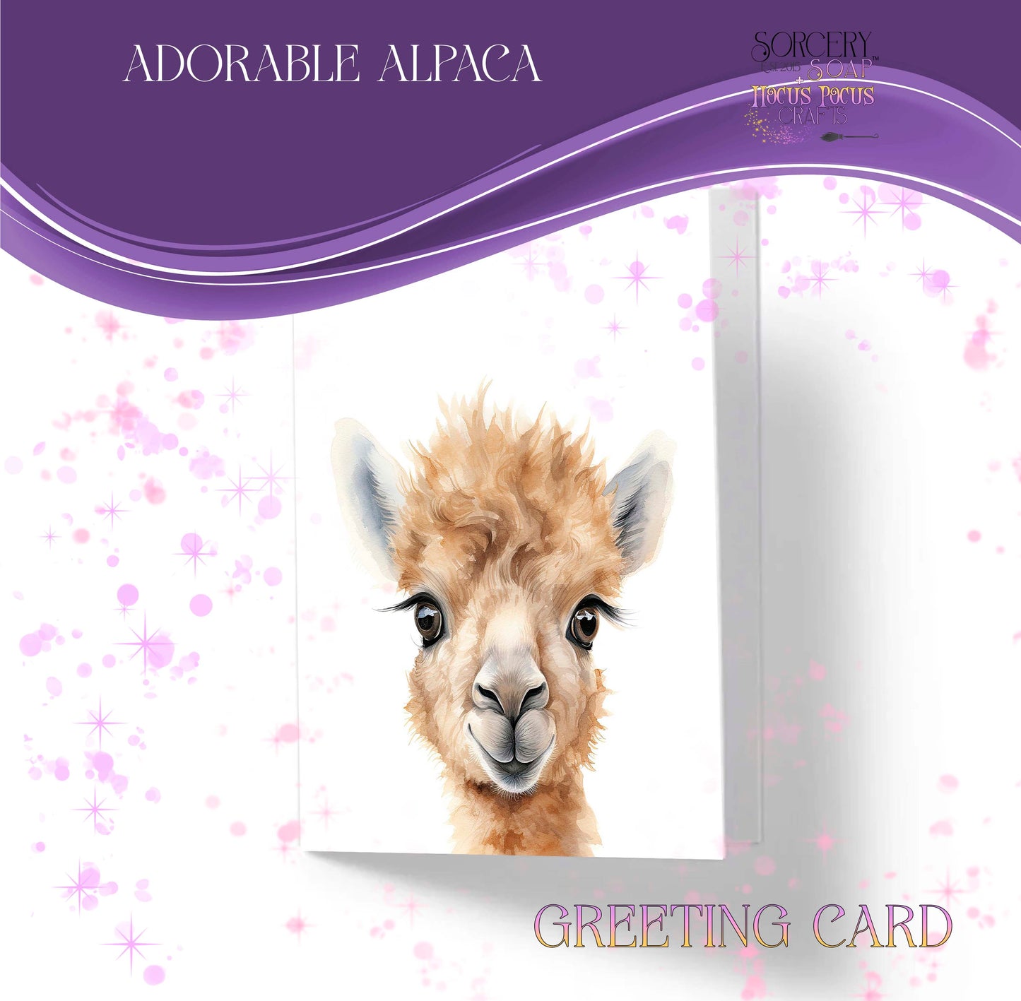 Alpaca Greeting Card