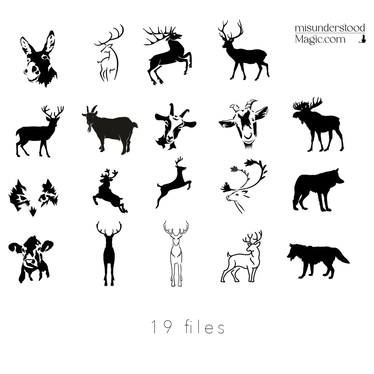 Animals 2 Clip Art Digital Download