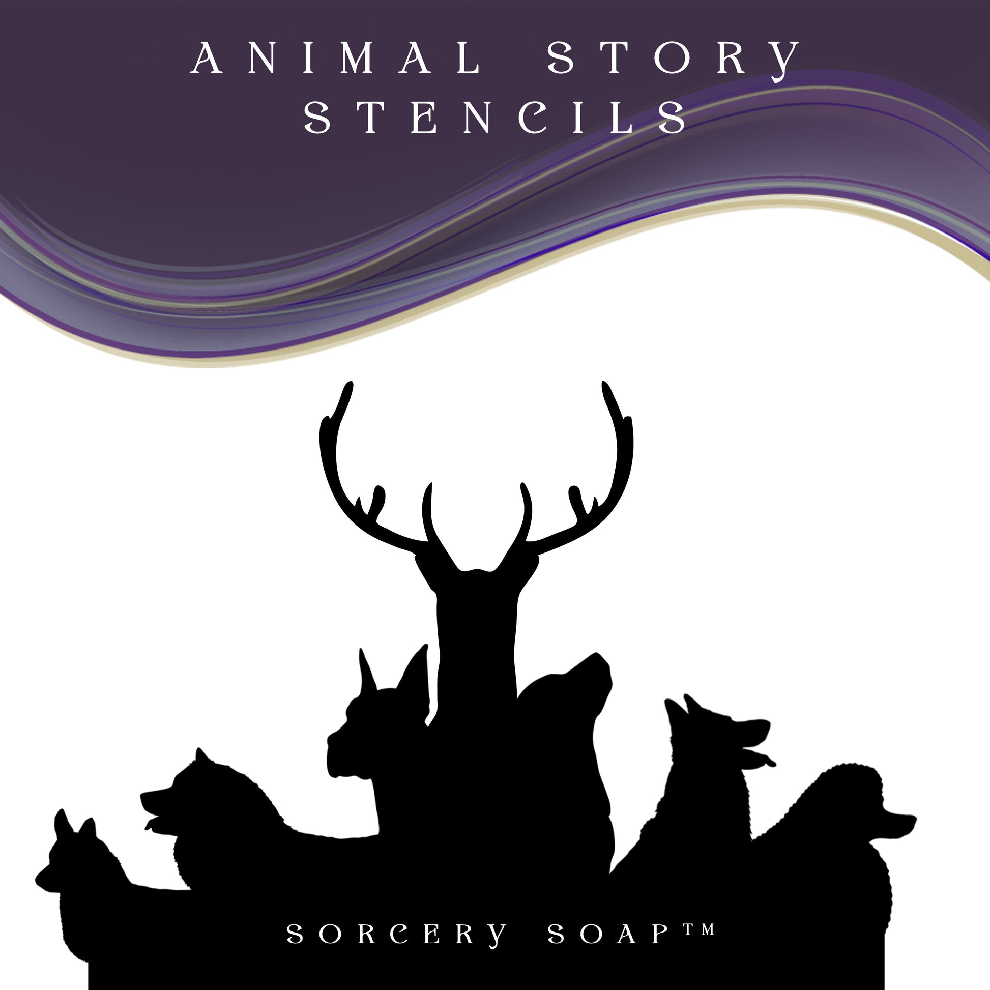 Animal Stories Stencil - Sorcery Soap