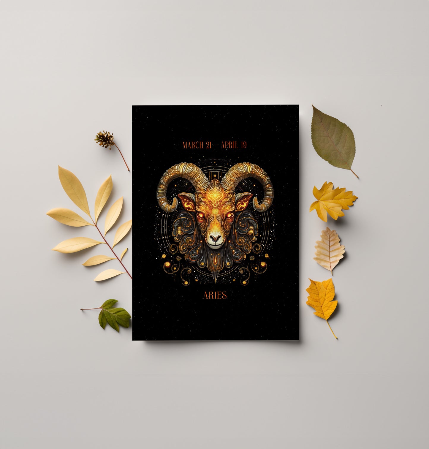 Astrology Aries Folded Card A2 (QTY 10)