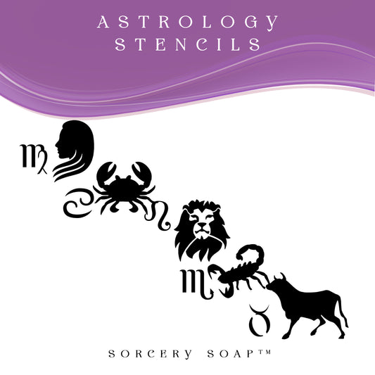 Astrology Sign Stencils - Sorcery Soap