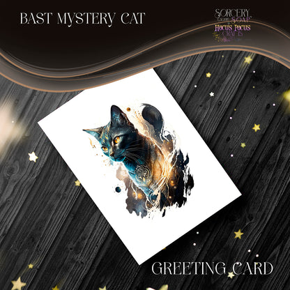 Bast Mystery Cat Greeting Card