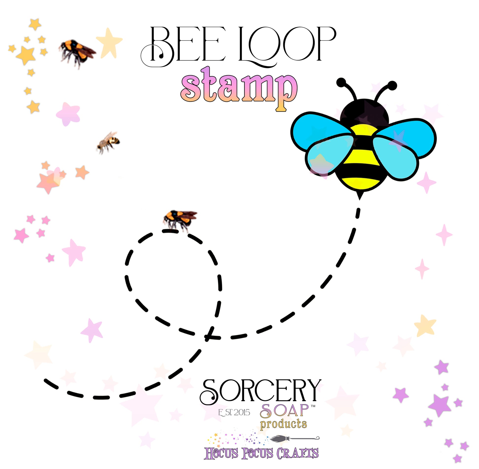 Bee Loop Soap Stamp