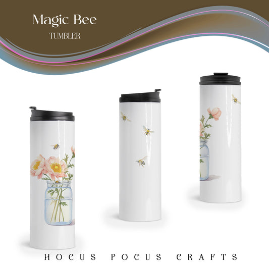 Magic Bee Thermal Tumbler by  Sorcery Soap + Hocus Pocus Crafts