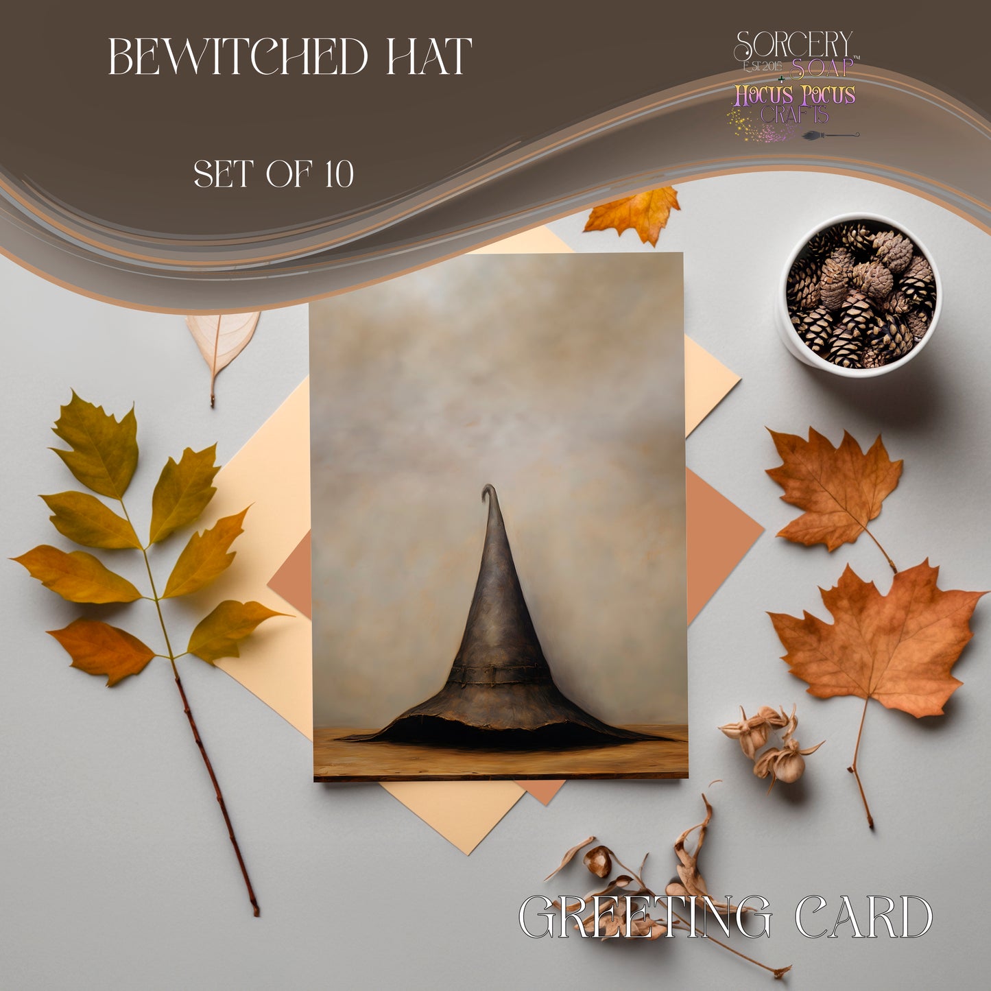 Bewitched Hat Greeting Card