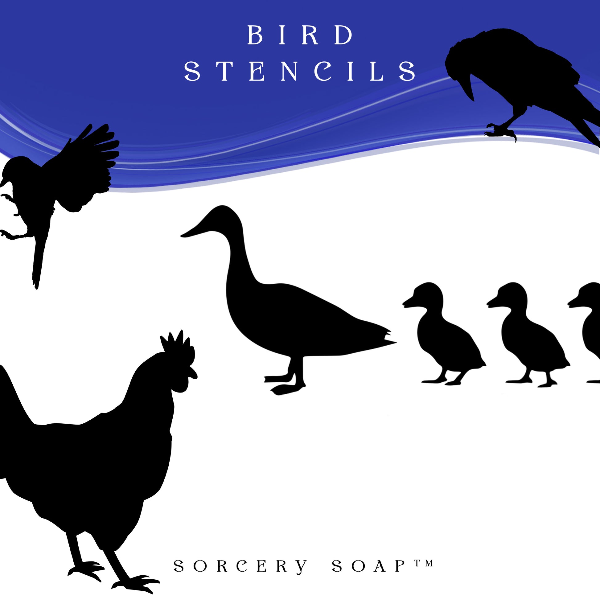 Bird Stencils - Sorcery Soap