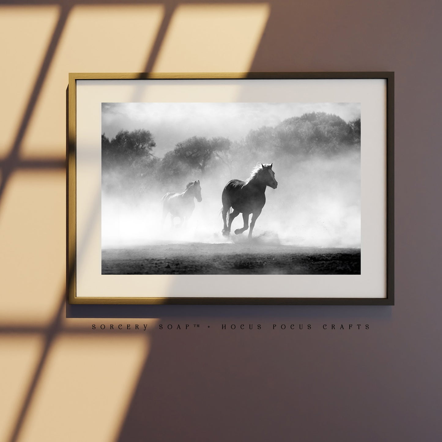 Morning Fog Horse Print Horse Rescue