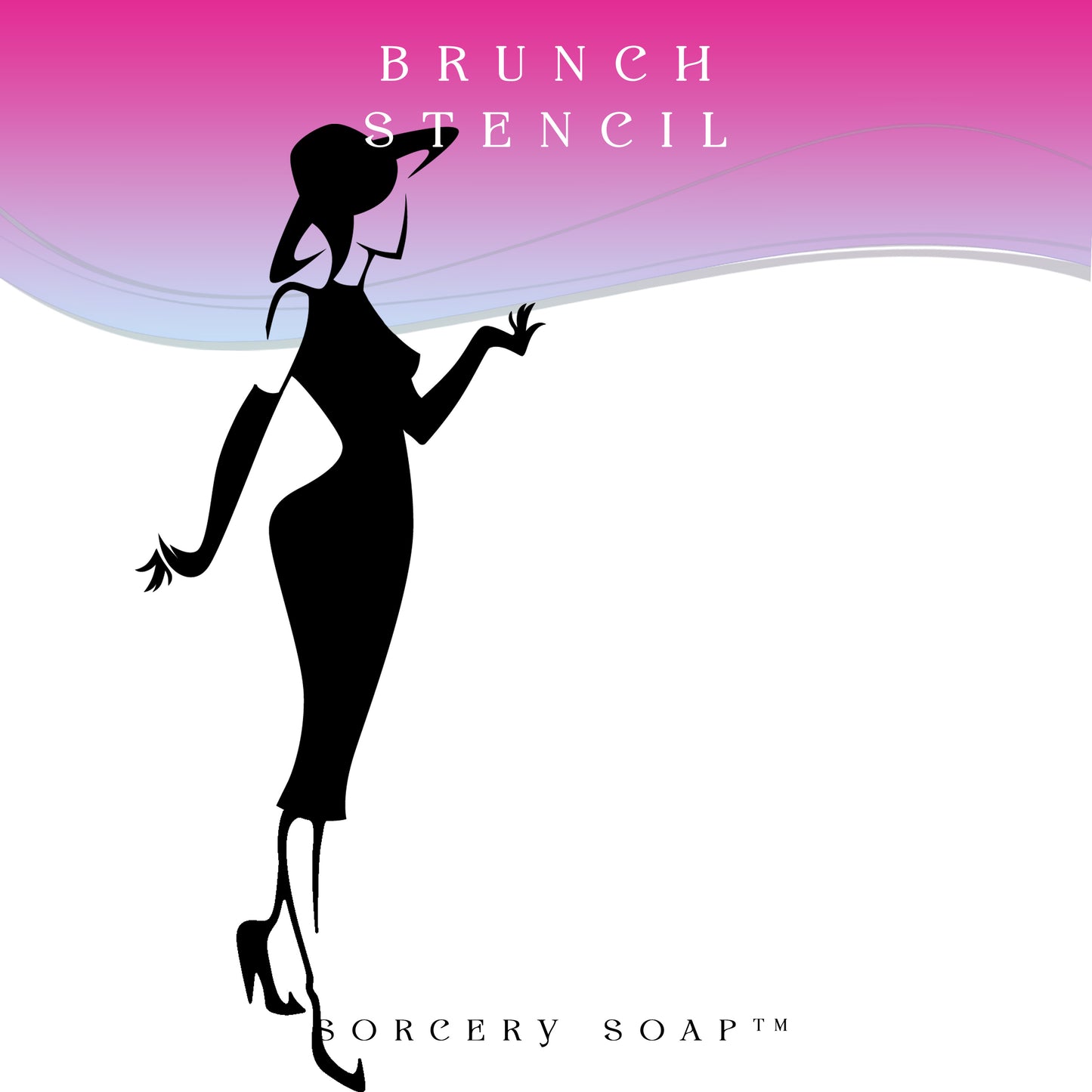 Brunch Fashion Stencil - Sorcery Soap