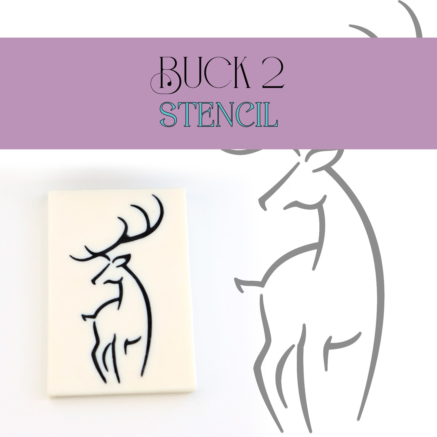 Reindeer Bucks Stag Stencil Sorcery Soap