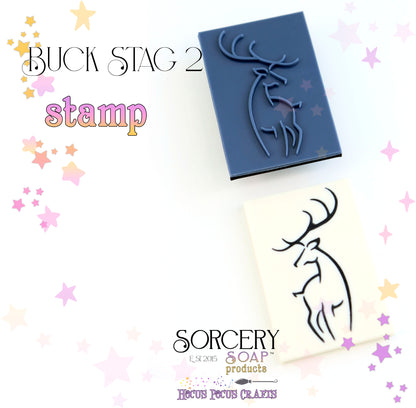 Buck Stag 2 Stamp