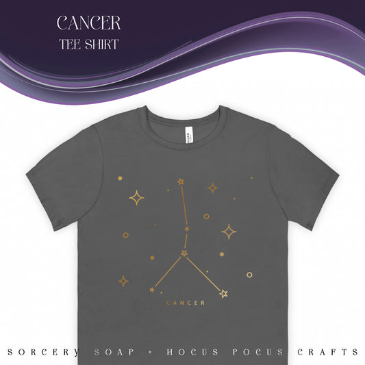 Cancer with our Star System Zodiac Sign Bella Canvas Unisex Tee 3001