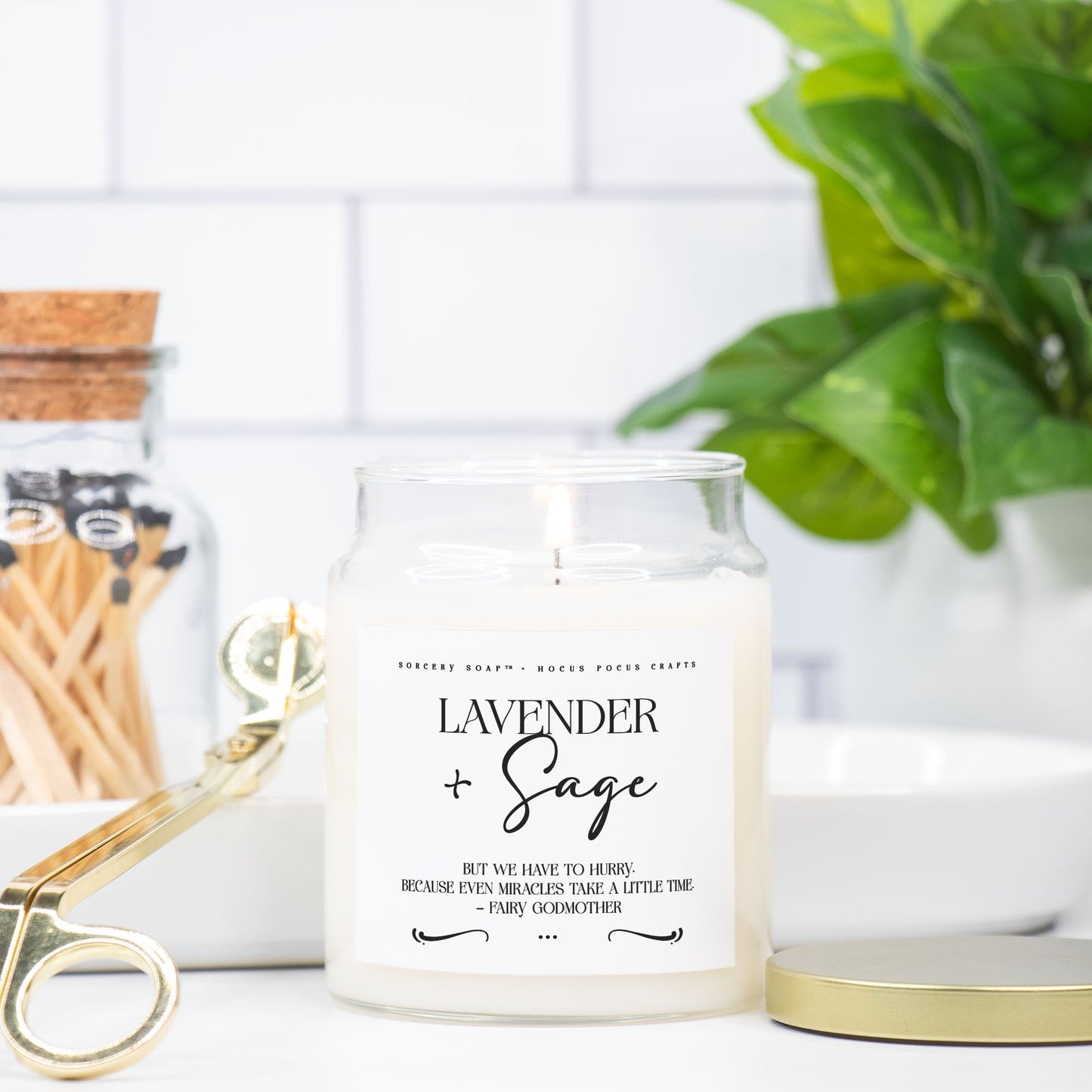 Lavender & Sage Candle Apothecary Jar 9oz
