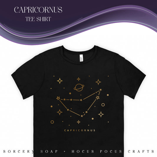 Capricornus with our Star System Zodiac Sign Bella Canvas Unisex Tee 3001