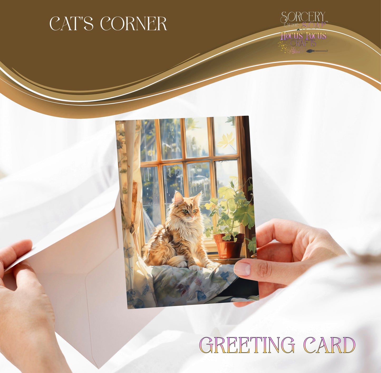 Cats Corner Greeting Card