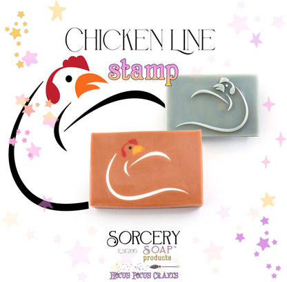 Chicken Line Stamp