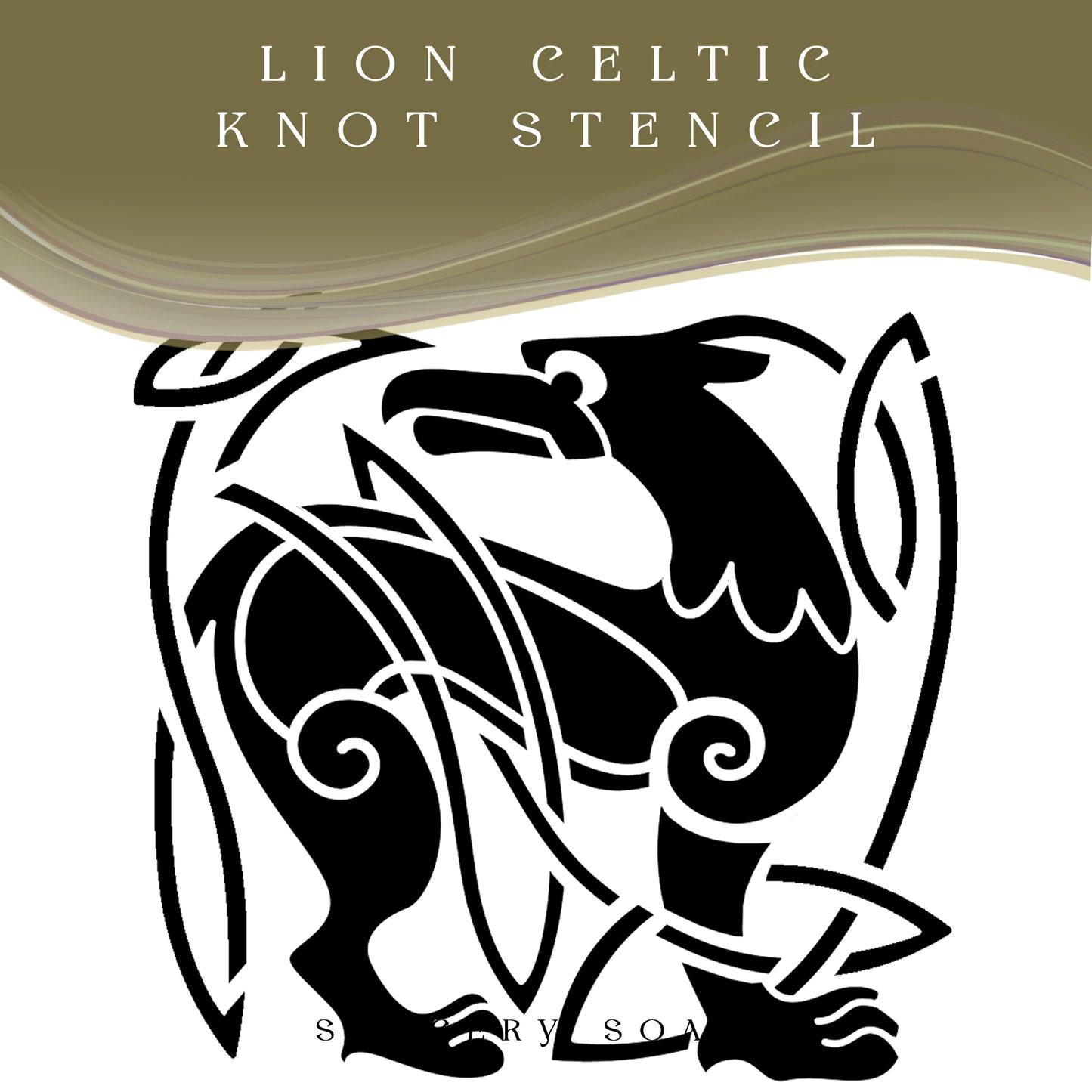 Lion Celtic Knot Stencil - Sorcery Soap
