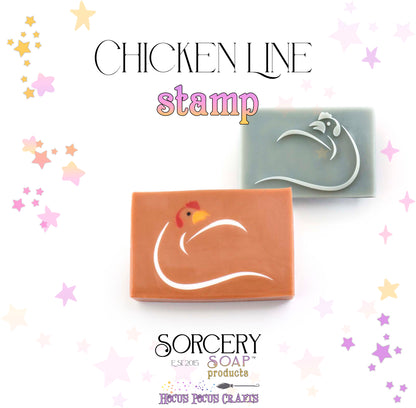Chicken Line Stamp