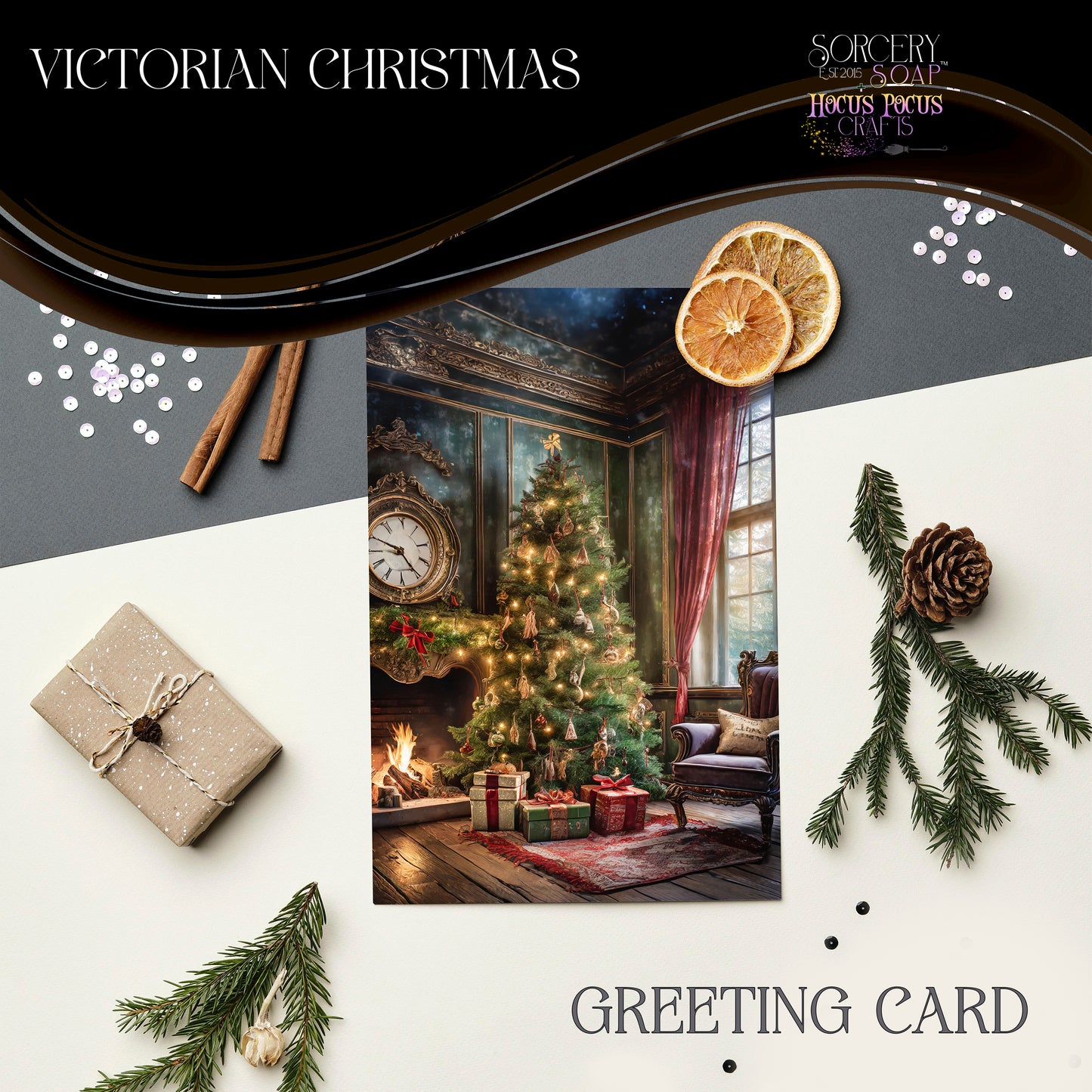 Hocus Pocus Holiday Cards Christmas Tree 1