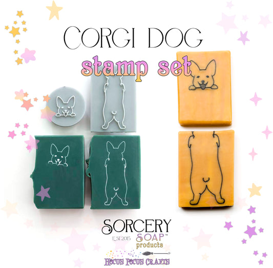 Corgi Dog Soap Stamp Set