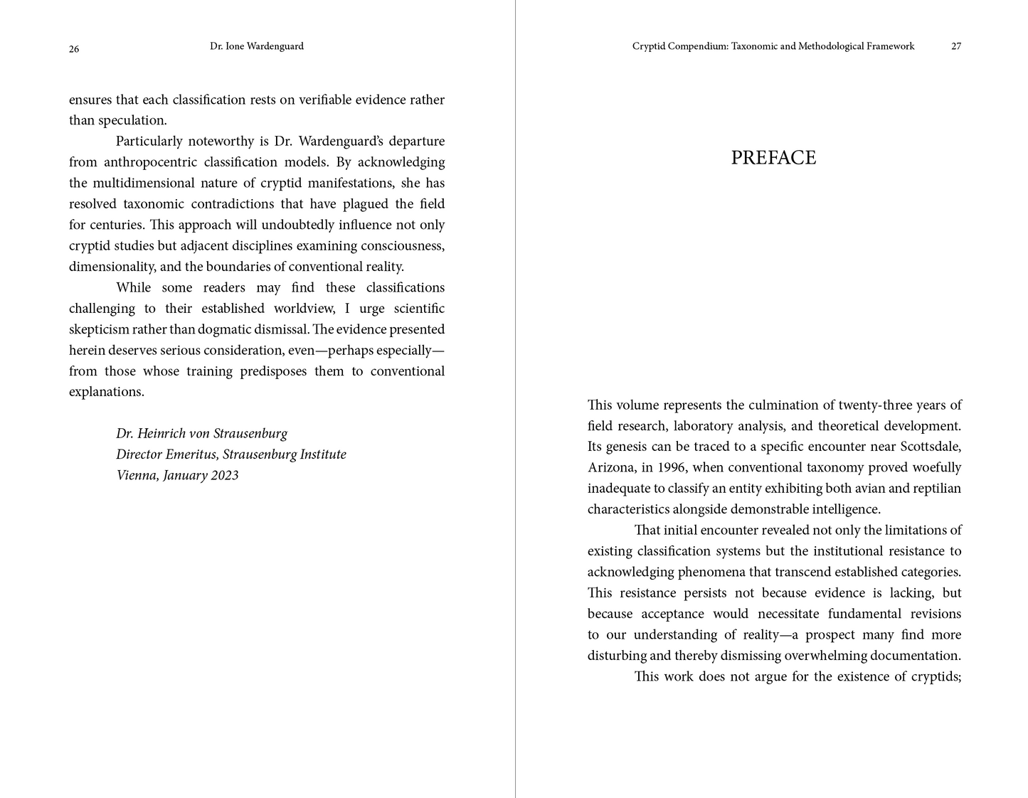 Cryptid Compendium: Taxonomic and Methodological Framework Ebook