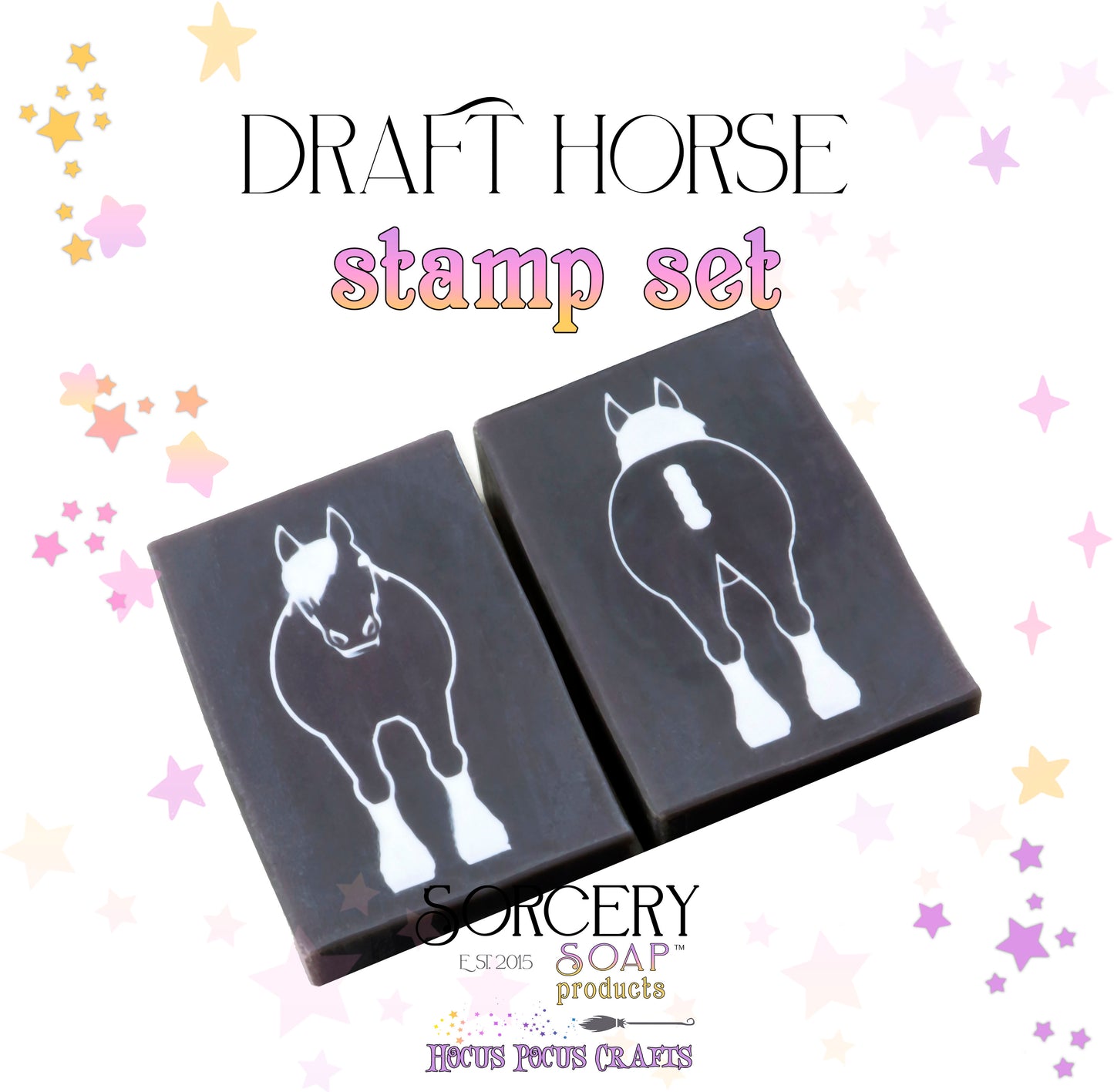 Draft Horse Stamp Set
