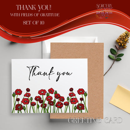 Thank You Cards : Fields of Gratitude