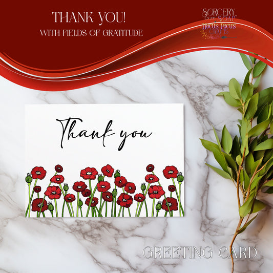 Thank You Cards : Fields of Gratitude