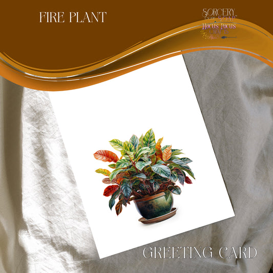 Fire Plant Greeting Card