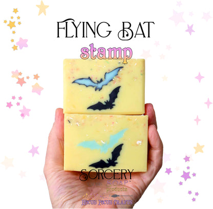 Flying Bat Soap Stamp